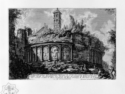 View of the Remains of the Castrense Amphitheater by Giovanni Battista Piranesi